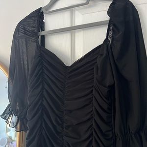 EVER ROW Black Bodycon Mini Dress